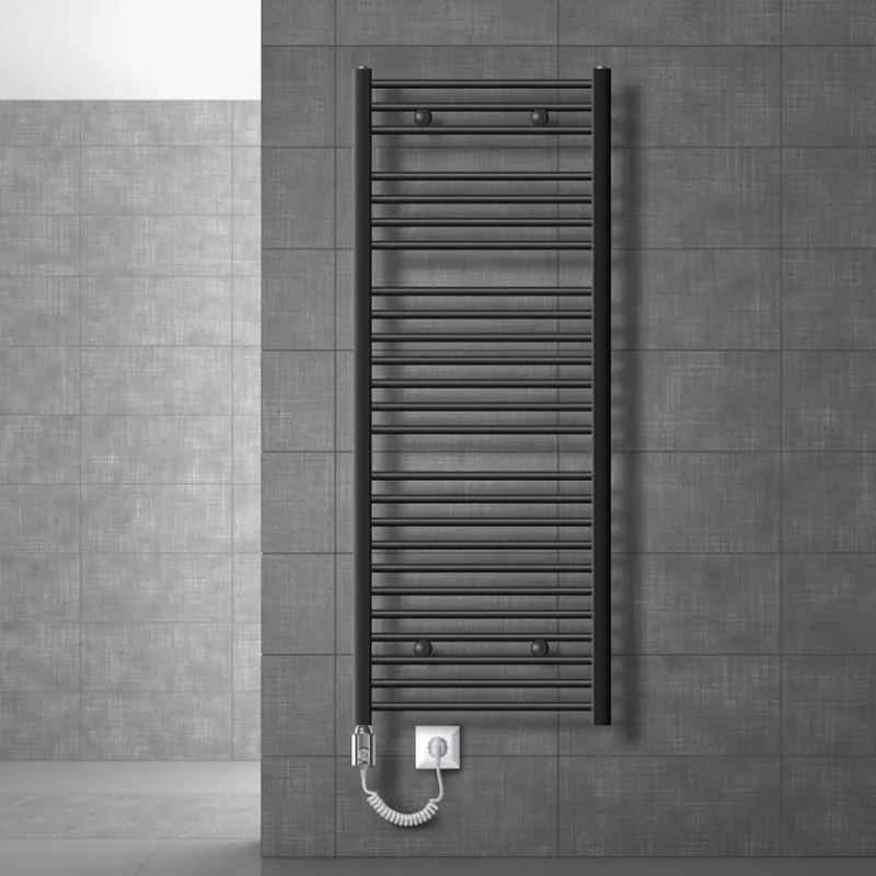 Elektrischer Badheizkörper mit Heizstab 900W 600x1500 mm Anthrazit gerade mit Seitenanschluss LuxeBath-ECD Germany Sale