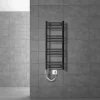 Elektrischer Badheizkörper mit Heizstab 600W 300x800 mm Anthrazit gerade mit Seitenanschluss LuxeBath-ECD Germany Sale