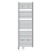 Elektrischer Badheizkörper mit Heizstab 900W 600x1800 mm Chrome gerade Seitenanschluss & Thermostat Digitalanzeige LuxeBath-ECD Germany Outlet