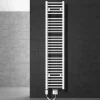 Elektrischer Badheizkörper mit Heizstab 1200W 300x1800 mm Weiß gerade mit Seitenanschluss-ECD Germany Discount