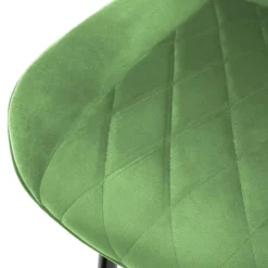 3er Set Esszimmerstühle mit Rücken- & Armlehne Salbei Samtbezug mit Metallbeinen ML-Design-ECD Germany Discount