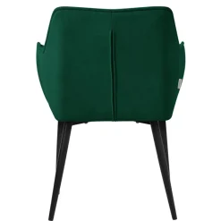 2er Set Esszimmerstuhl Dunkelgrün aus Frotteestoff mit dickem gepolsterter Sitz ML-Design-ECD Germany Hot