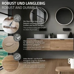 4er Set PVC Vinylboden Bodenbelag 7 Dielen 4,2mm für 1,54m² mit Klick-System Eiche Golden Hour ML-Design-ECD Germany Outlet