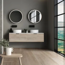 5er Set PVC Vinylboden Bodenbelag 7 Dielen 4,2mm für 1,54m² mit Klick-System Eiche Afterglow ML-Design-ECD Germany Online