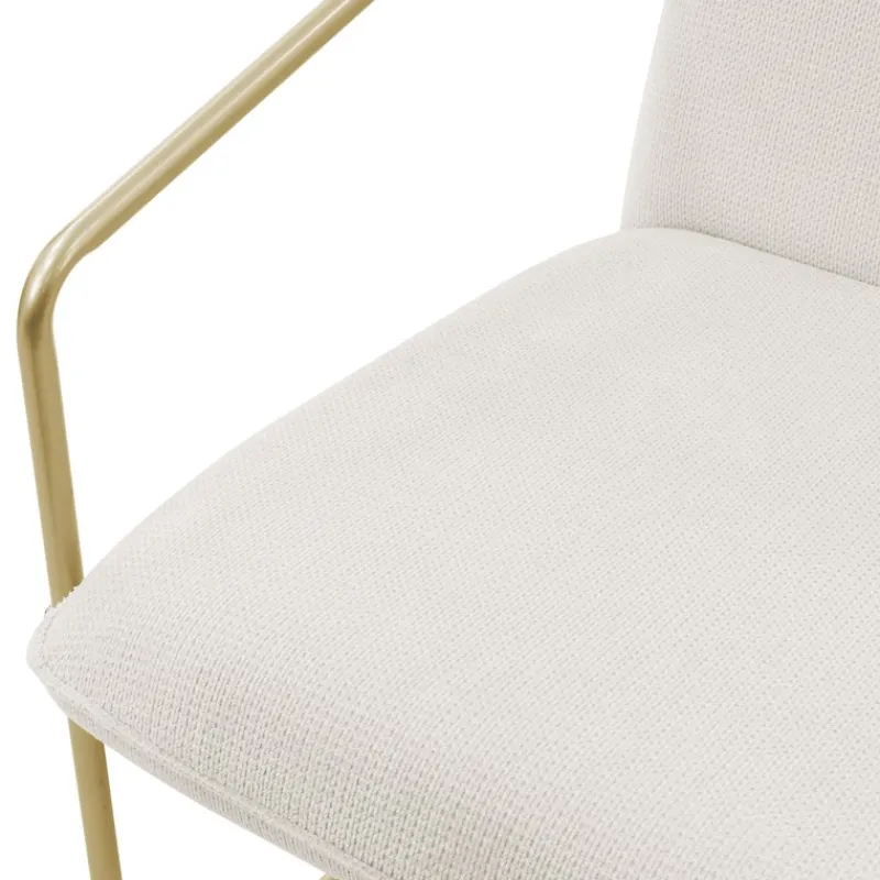 2er Set Sessel Beige mit goldenem Stahlgestell Relaxsessel mit Arm-& Rückenlehne ML-Design-ECD Germany Sale