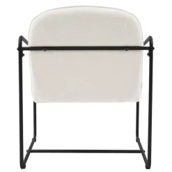 2er Set Sessel Beige mit schwarzem Stahlgestell Relaxsessel mit Arm-& Rückenlehne ML-Design-ECD Germany Best