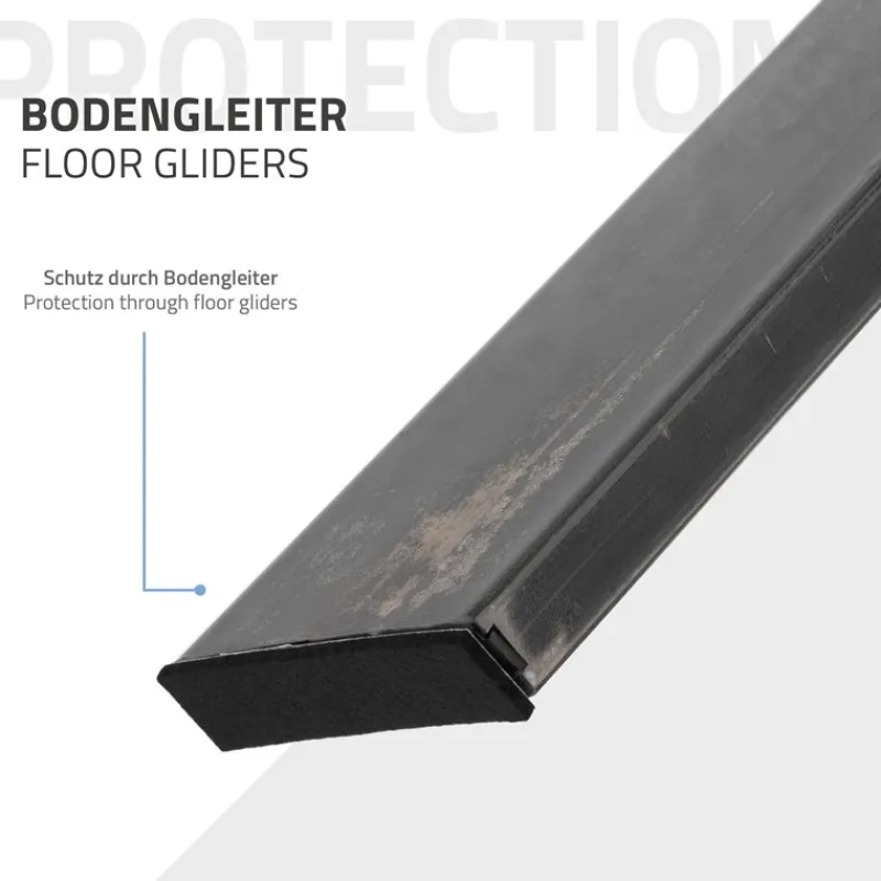 2er Set Tischbeine Bankkufen Loft 44x42 cm Industrial Profil 8x2cm Stahl U-Form ML-Design-ECD Germany Clearance