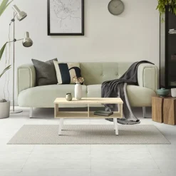 4er Set Tischbeine schräg H30 cm Weiß glänzend aus pulverbeschichtetem Stahl eckig Profil 4x4 cm I-Form 96° Neigung ML-Design-ECD Germany Clearance