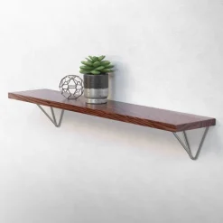 2er Set Wandkonsole Regalhalterung 2x 160 x 155 x 170 mm Grau aus Stahl ML-Design-ECD Germany Sale