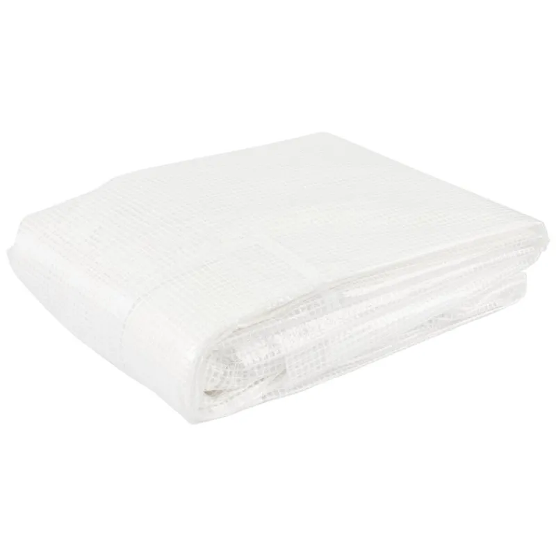 Ersatzfolie für Gewächshaus 300x200x200 cm Weiß aus PE-Gitterfolie-ECD Germany Sale