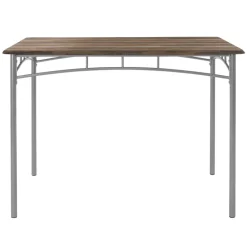 Essgruppe für 4 Personen 5-teilig mit Esstisch und 4 Stühlen Braun aus Holz ML-Design-ECD Germany New