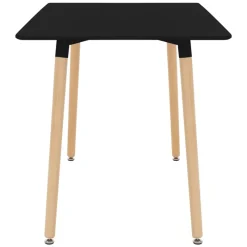 Esstisch aus Holz 120x70 cm Matt Schwarz Esszimmertisch für 4-6 Personen ML-Design-ECD Germany Best