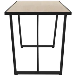 Esstisch 140x70 cm mit schwarzem Gestell für 4-6 Personen ML-Design-ECD Germany Outlet