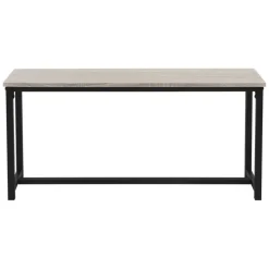 Esszimmergruppe mit 2 Bänken 3-Teilig mit Esstisch Sonoma-Eiche Stahlgestell ML-Design-ECD Germany Online