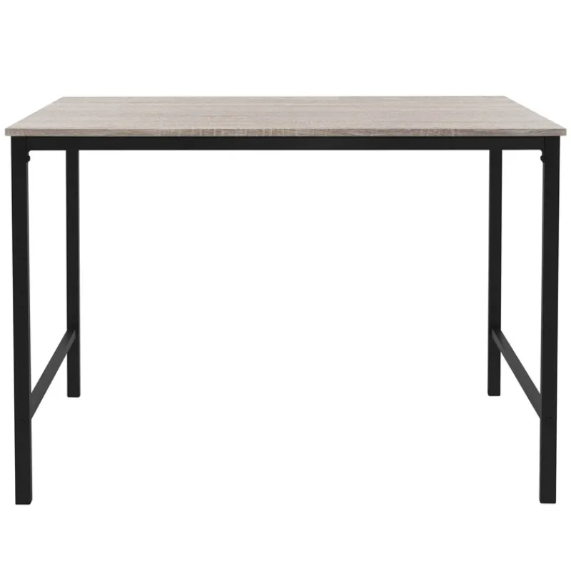 Esszimmergruppe mit 2 Bänken 3-Teilig mit Esstisch Sonoma-Eiche Stahlgestell ML-Design-ECD Germany Online