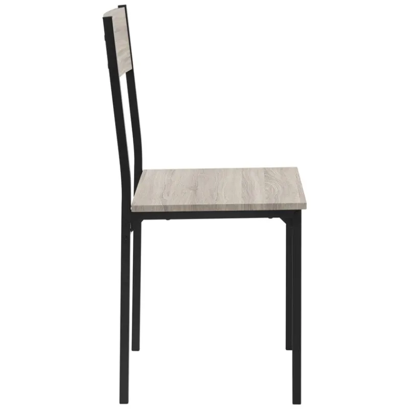 Esszimmergruppe mit Bank 4-Teilig mit Esstisch und Stühlen Sonoma Eiche Stahlgestell ML-Design-ECD Germany Clearance