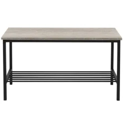 Esszimmergruppe mit Bank 4-Teilig mit Esstisch und Stühlen Sonoma Eiche Stahlgestell ML-Design-ECD Germany Clearance