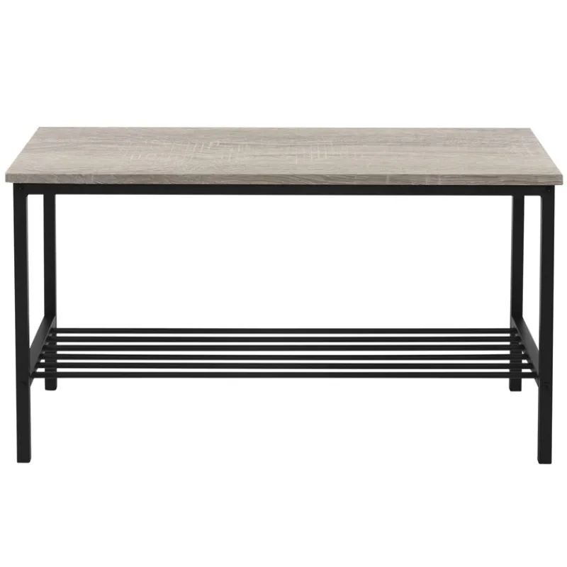 Esszimmergruppe mit Bank 4-Teilig mit Esstisch und Stühlen Sonoma Eiche Stahlgestell ML-Design-ECD Germany Clearance