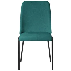 Esszimmerstühle 4er Set Petrol mit Rückenlehne, Polsterstühle für Esszimmer & Küche ML-Design-ECD Germany Discount