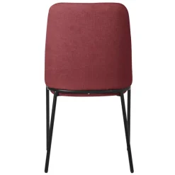 Esszimmerstühle 4er Set Rot mit Rückenlehne, Polsterstühle für Esszimmer & Küche ML-Design-ECD Germany