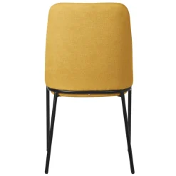 Esszimmerstühle 4er Set Senf mit Rückenlehne, Polsterstühle für Esszimmer & Küche ML-Design-ECD Germany Discount