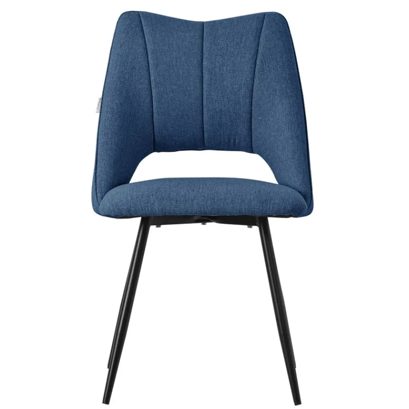 Esszimmerstuhl 6er Set Blau gepolstert inkl. Montagematerial Polsterstuhl Küchenstuhl ML-Design-ECD Germany Hot