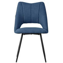 Esszimmerstuhl 4er Set Blau gepolstert inkl. Montagematerial Polsterstuhl Küchenstuhl ML-Design-ECD Germany Discount