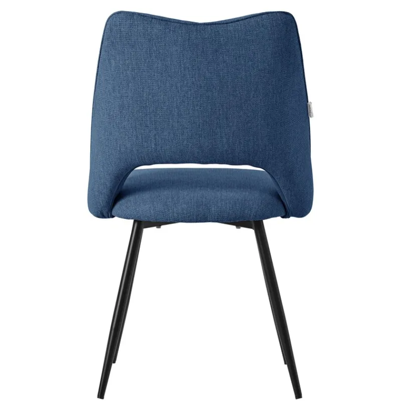 Esszimmerstuhl 4er Set Blau gepolstert inkl. Montagematerial Polsterstuhl Küchenstuhl ML-Design-ECD Germany Discount