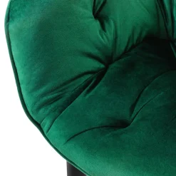 Esszimmerstuhl 2er Set Große Rauten Steppung mit Rücken- und Armlehnen Dunkelgrün Küchenstuhl mit Microfaser-Samtbezug ML-Design-ECD Germany Hot