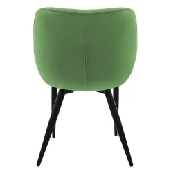 Esszimmerstuhl 2er Set Große Rauten Steppung mit Rücken- und Armlehnen Salbei Küchenstuhl mit Microfaser-Samtbezug ML-Design-ECD Germany Clearance