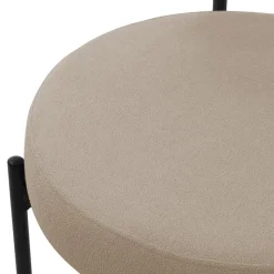 Esszimmerstuhl 4er Set mit Teddystoff mit Rückenlehne Braun Küchenstuhl ML-Design-ECD Germany Hot