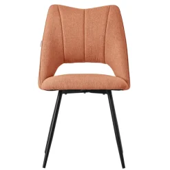 Esszimmerstuhl 4er Set Orange gepolstert inkl. Montagematerial Polsterstuhl Küchenstuhl ML-Design-ECD Germany