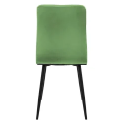 Esszimmerstuhl 4er Set Salbei Samtbezug mit Metallbeinen inkl. Montagematerial ML-Design-ECD Germany Outlet