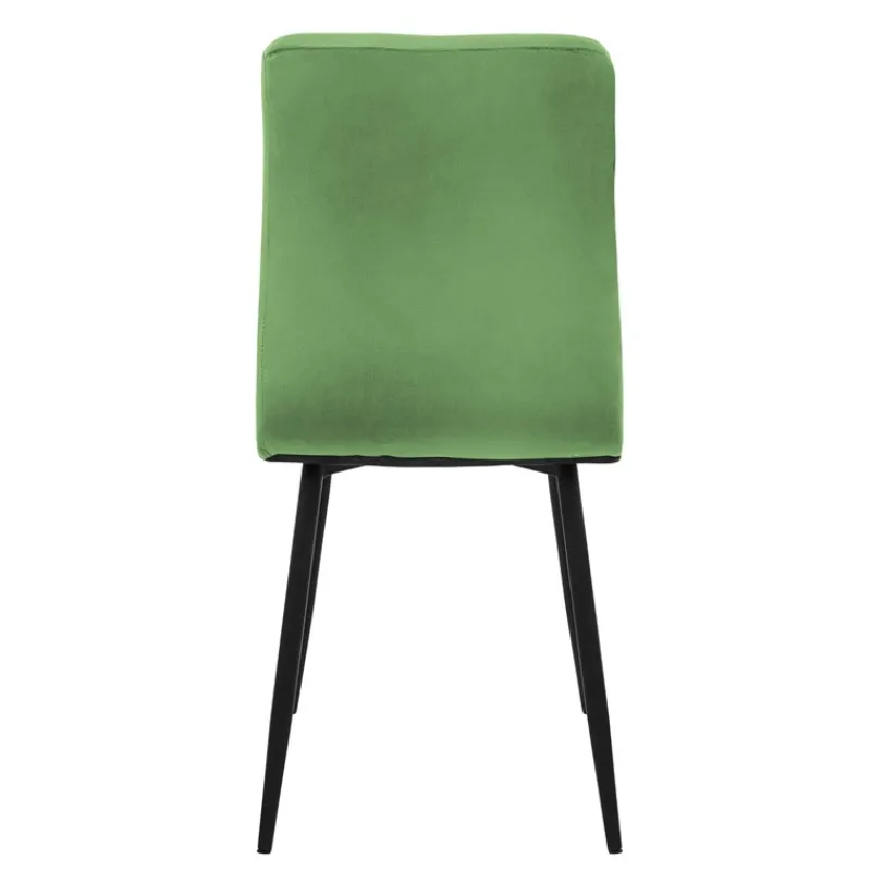 Esszimmerstuhl 4er Set Salbei Samtbezug mit Metallbeinen inkl. Montagematerial ML-Design-ECD Germany Outlet