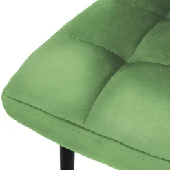 Esszimmerstuhl 4er Set Salbei Samtbezug mit Metallbeinen inkl. Montagematerial ML-Design-ECD Germany Outlet