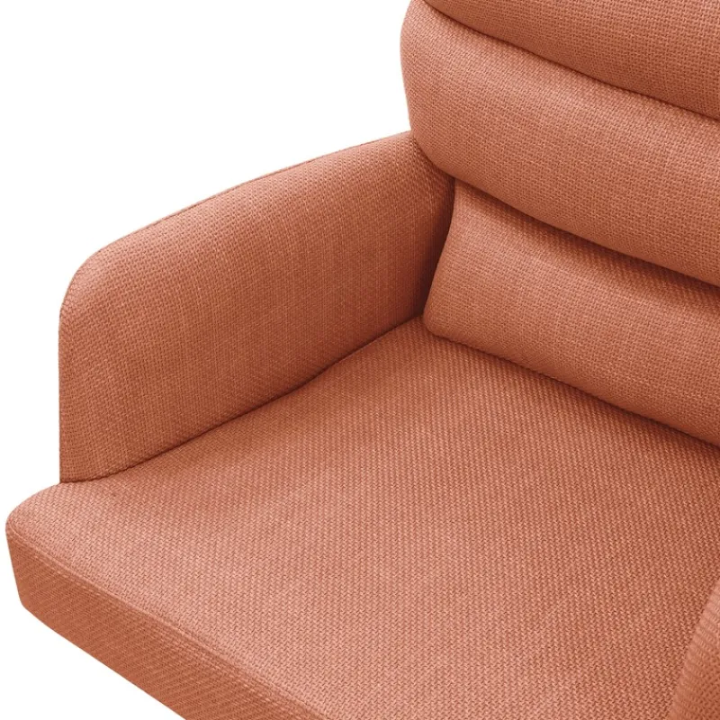 Esszimmerstuhl Orange drehbar mit abnehmbaren Rückenkissen gepolstert bis 120 Kilogramm ML-Design-ECD Germany New