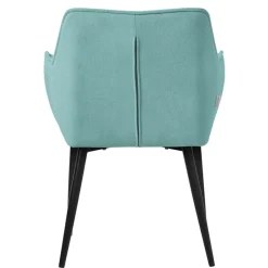 Esszimmerstuhl Petrol aus Frotteestoff mit dickem gepolsterter Sitz ML-Design-ECD Germany Best