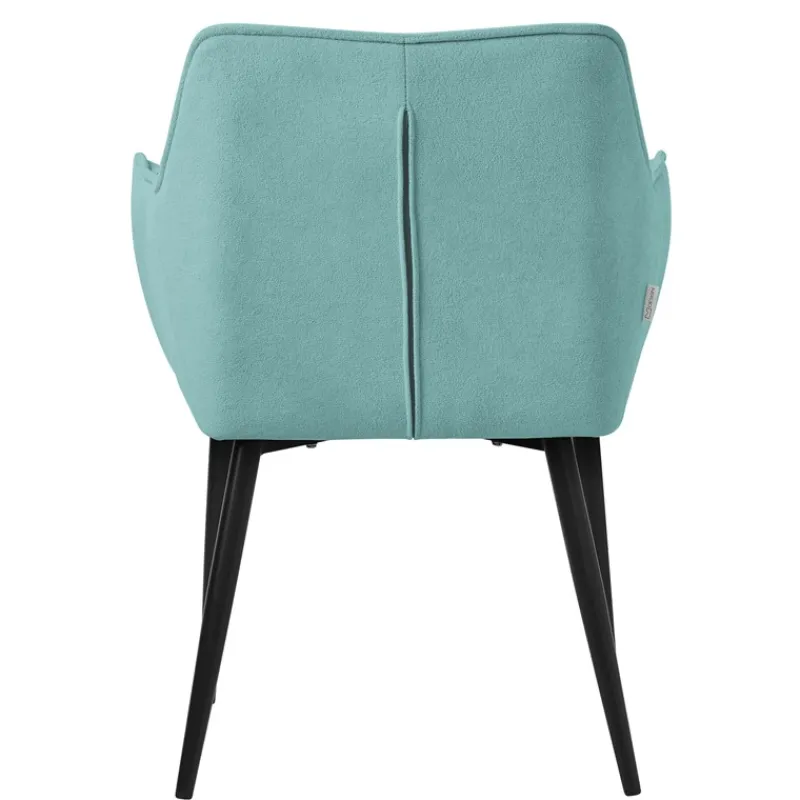 Esszimmerstuhl Petrol aus Frotteestoff mit dickem gepolsterter Sitz ML-Design-ECD Germany Best