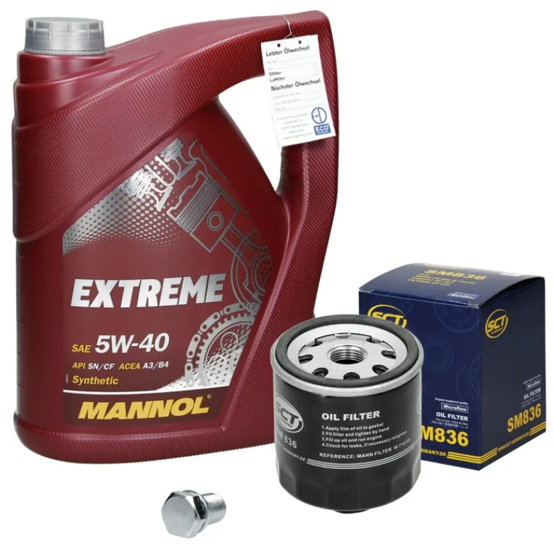 Filterset mit 5L Mannol Extreme 5W-40 VAG-ECD Germany Outlet