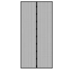 Fliegengitter Klebmontage ohne Bohren 100x210 cm Schwarz aus Polyester-ECD Germany Hot