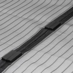 Fliegengitter Klebmontage ohne Bohren 100x210 cm Schwarz aus Polyester-ECD Germany Hot