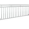 Französischer Balkon glänzend 90x225 cm mit 16 Füllstäben aus Edelstahl-ECD Germany Sale