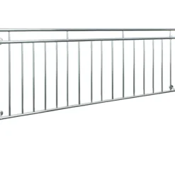 Französischer Balkon glänzend 90x225 cm mit 16 Füllstäben aus Edelstahl-ECD Germany Sale