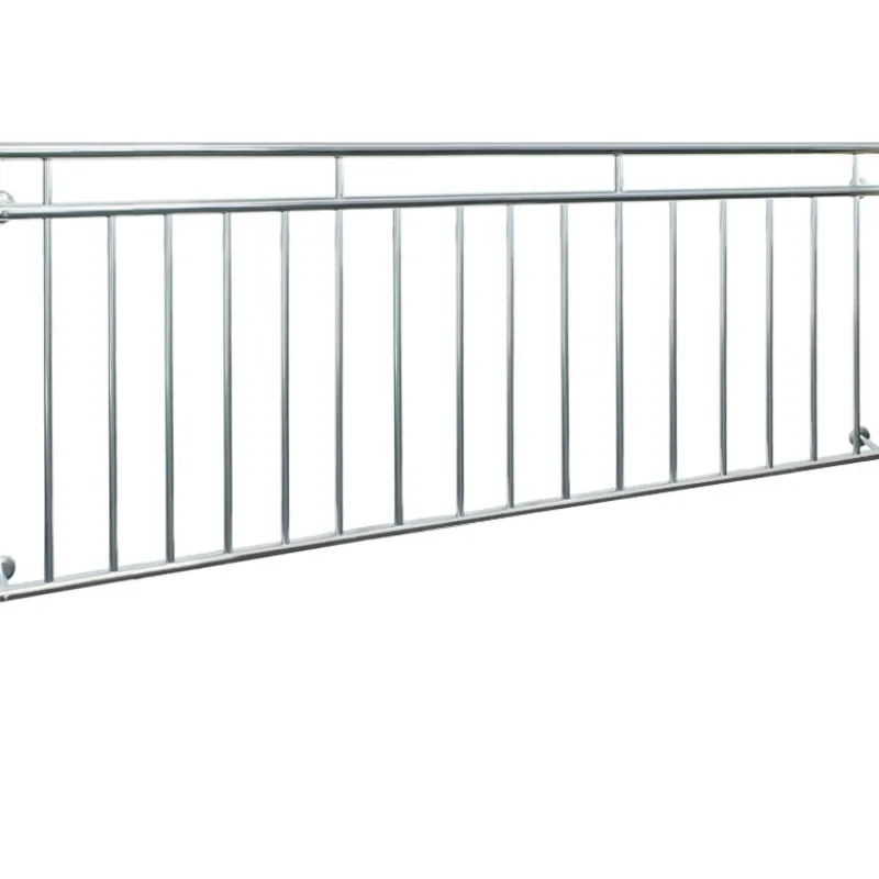 Französischer Balkon glänzend 90x225 cm mit 16 Füllstäben aus Edelstahl-ECD Germany Sale