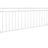 Französischer Balkon Weiß 90x225 cm mit 16 Füllstäben aus pulverbeschichtetem Stahl-ECD Germany Hot