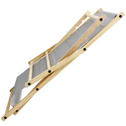 Gartenliege Holz 2er Set Beachstuhl klappbarer Strandstuhl Strandliege Campingliege Sonnenliege Hellgrau Klappliegestuhl Relaxliege-ECD Germany Sale