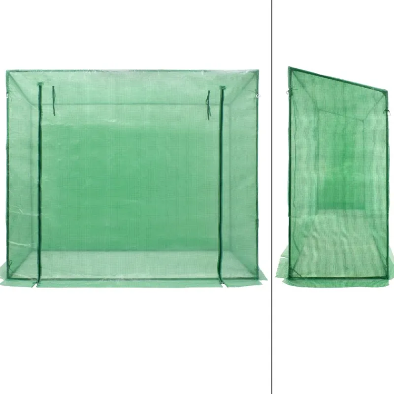 Gewächshaus mit Gitternetzfolie und Tür 200x79x168 cm Grün-ECD Germany Sale
