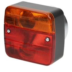 Halogen Anhänger Rückleuchten mit Magneten 12V verkabelt mit 7-poligem Stecker-ECD Germany Discount