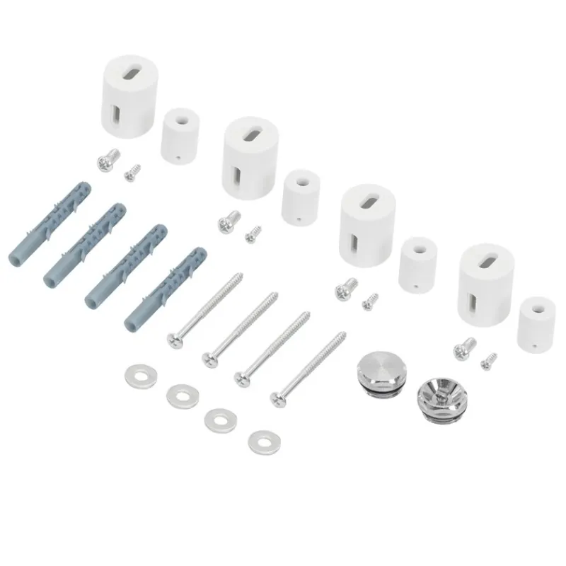 Halterung für Designheizkörper Weiß für gerade Modelle LuxeBath-ECD Germany New