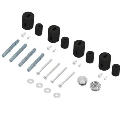 Halterung für Designheizkörper Schwarz matt für gerade Modelle LuxeBath-ECD Germany Sale